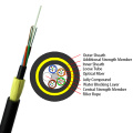 Manufacturing price optical fiber cable adss aertial fiber optic cable 24 core with AT or PE jacket